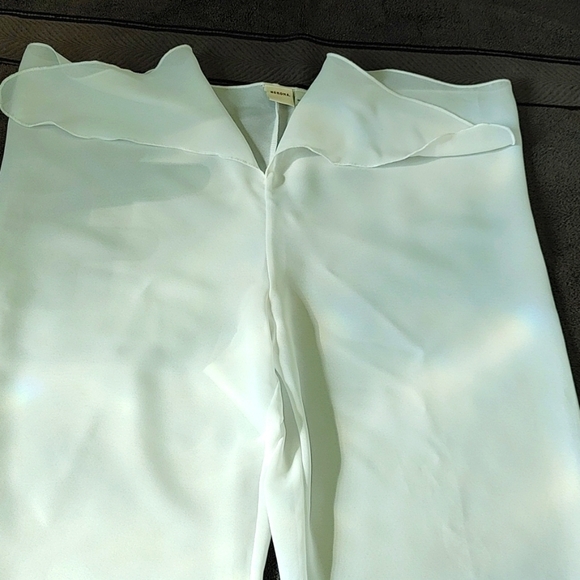 NWOT Merona Semi-sheer white Swim Vacation coverup pants w Waist Tie Medium - Picture 2 of 13
